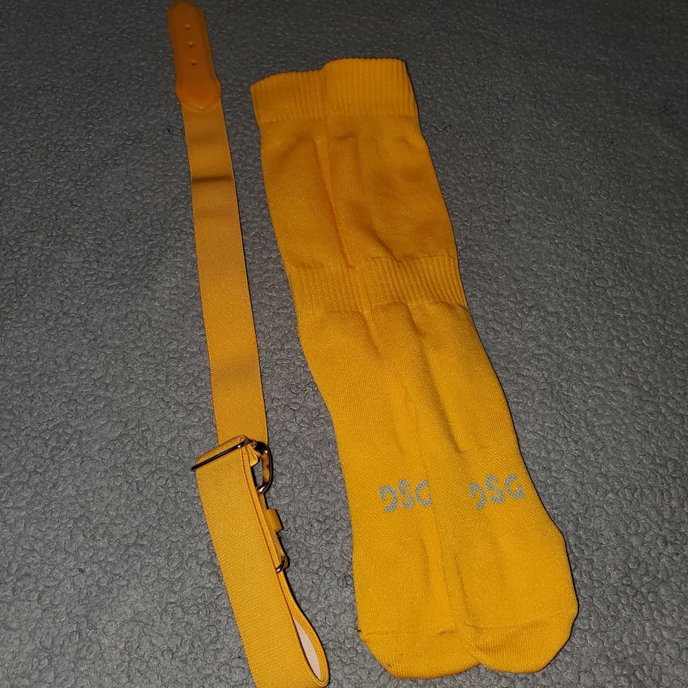 Boys T-ball xsmall belt & socks.